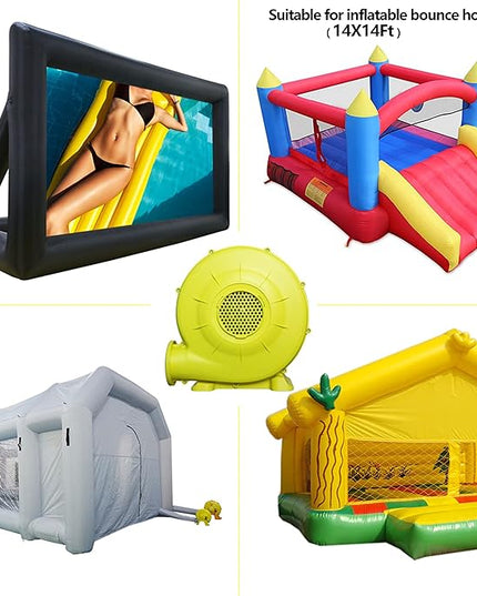 750W(1HP) Blower, Commercial Inflatable Bounce Blower, Ideal for Inflatable Bounce Houses, Bouncy Castles （UL Certification） - LeafyLoom