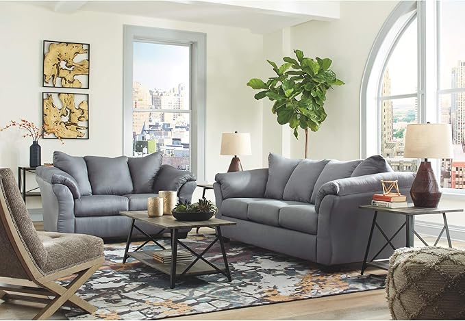 Signature Design by Ashley Sidewinder Coastal Tufted Accent Chair, Grayish Brown - LeafyLoom