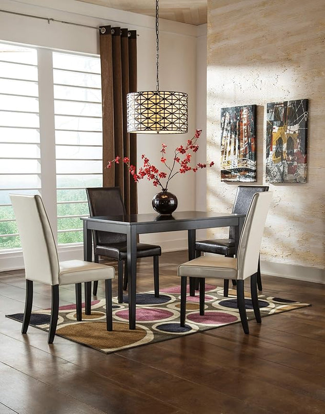 Signature Design by Ashley Kimonte Rectangular Dining Room Table, Black - LeafyLoom