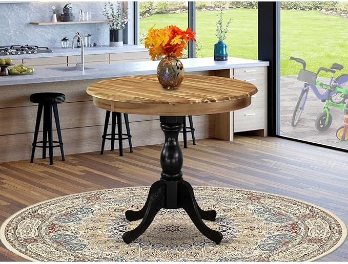 East West Furniture Dining Table, 36x36 Inch, AMT-ANB-TP - LeafyLoom