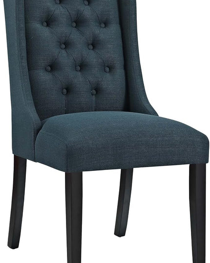 Modway Baronet Modern Tufted Upholstered Fabric Parsons Kitchen and Dining Room Chair in Azure - LeafyLoom