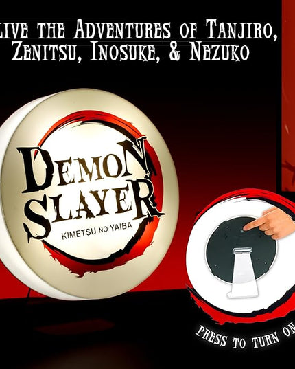 Demon Slayer Logo Light, Free Standing or Wall Mount Decorative Light - LeafyLoom