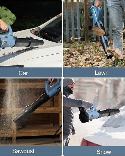 AVID POWER 20V Cordless Leaf Blower, Electric Battery Operated Blower with Two Batteries, Dual-Speed Settings and Charger Included, Light Duty for Lawn Care - LeafyLoom