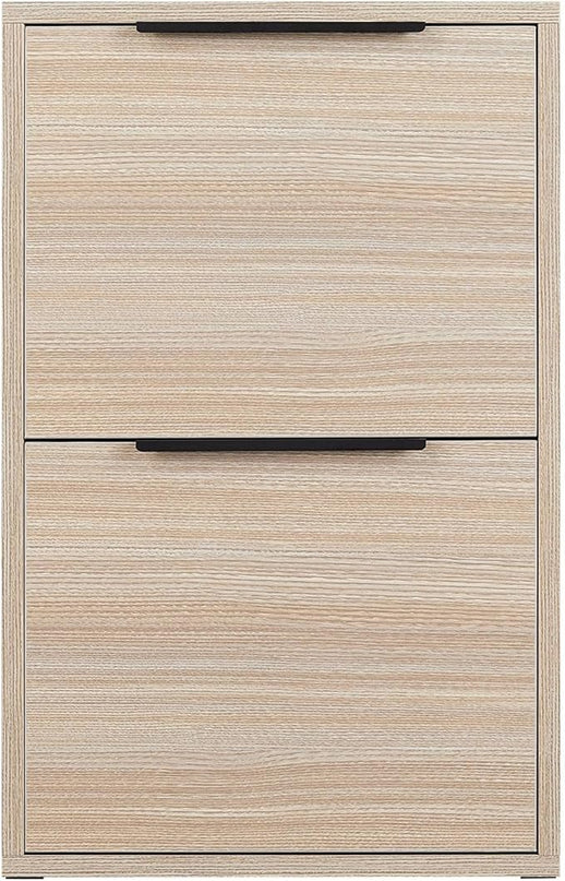 2 Drawer Wood File Cabinet,Vertical Wooden Storage Filing Cabinet for A4 or Letter Size,Under Desk Storage Cabinet for Home Office,Beige - LeafyLoom