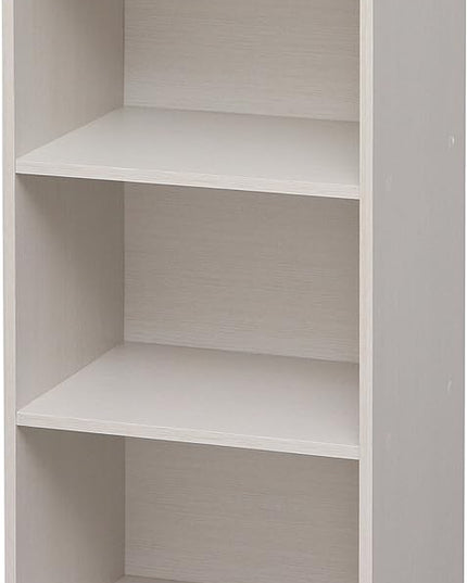 IRIS USA 3-Tier Modular Open Cubby Storage Shelf, Sturdy Storage Bookshelf Cabinet for Living Room Bedroom Guest Room Office Dorm Room Kids Room and Bathroom, White - LeafyLoom