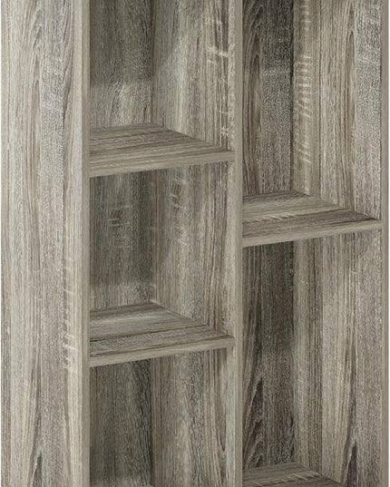 Furinno Luder 5-Cube Reversible Open Shelf, French Oak - LeafyLoom