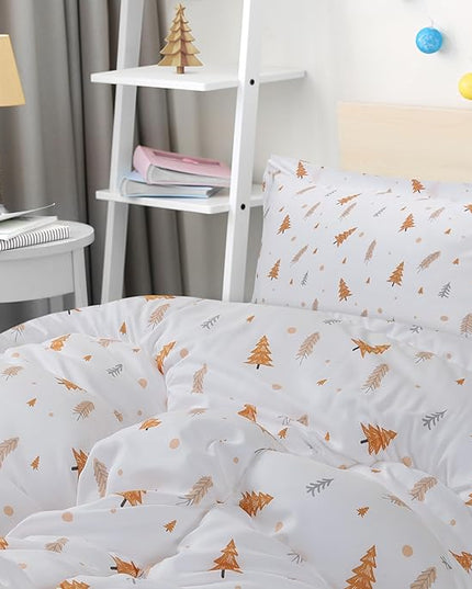 Utopia Bedding All Season Pine Tree Comforter Set with 2 Pillow Cases, 3 Piece Soft Brushed Microfiber Kids Bedding Set for Boys/Girls, Machine Washable (Twin) - LeafyLoom