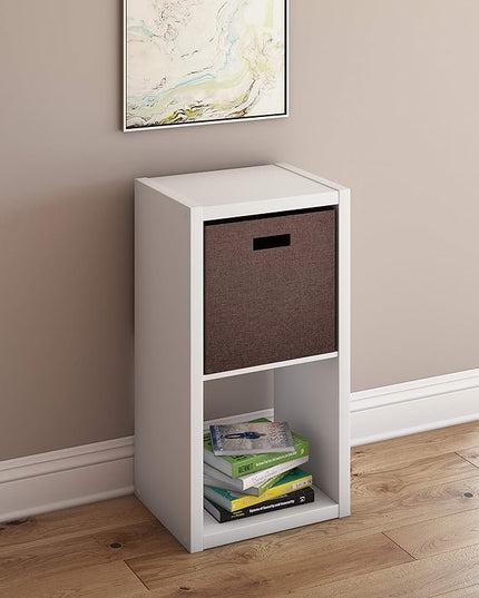 ClosetMaid 2 Cube Storage Shelf Organizer Bookshelf with Open Back, Vertical or Horizontal, Easy Assembly, Wood, White Finish - LeafyLoom
