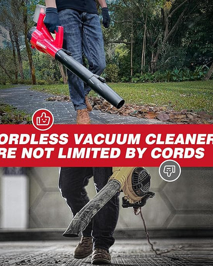 Leaf Blower Cordless for MilWaukee m18 Battery, 125-MPH 450-CFM Cordless Leaf Blower, Battery Powered Leaf Blowers for Town Care, Patio, Blowing Leaves and Snow (Battery Not Included, Only Tool) - LeafyLoom