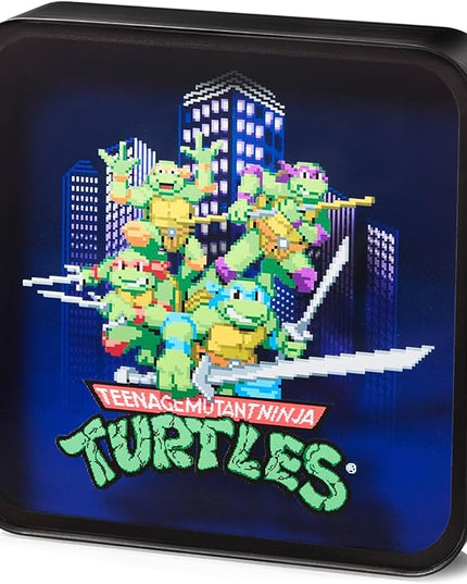 Numskull Official TMNT Acrylic Logo Desk Lamp Wall Light for Bedroom, Office, Home, Study, Work - Official Teenage Mutant Ninja Turtles Merchandise - LeafyLoom