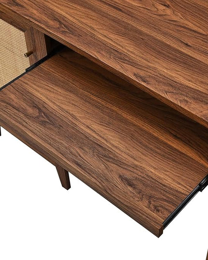 Modway Soma Desk, Walnut - LeafyLoom