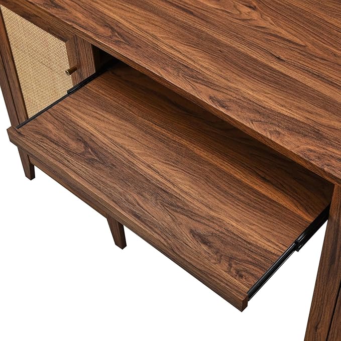 Modway Soma Desk, Walnut - LeafyLoom