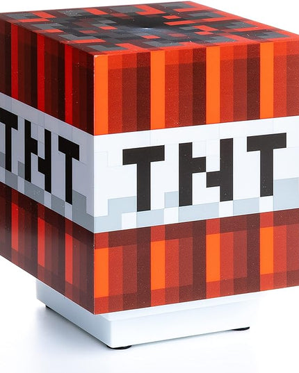 Minecraft TNT Light with Official Game Sounds, Handheld Night Light & Fun Minecraft Toy for Kids, Minecraft Room Decor - LeafyLoom