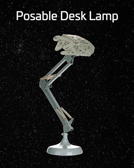 Paladone Millennium Falcon Posable Desk Lamp - Officially Licensed Disney Star Wars Merchandise - Star Wars Light Decor and Gifts for Men - LeafyLoom