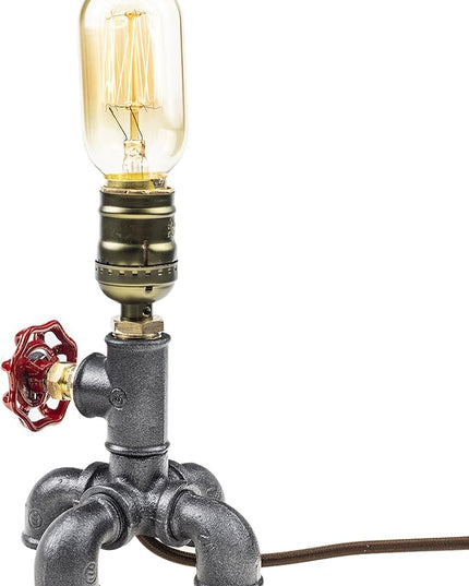 Loft Style Lamp, Squidward, Steam Punk Industrial, Bedside Night Lamp, Metal Body, Table Desk Light with Dimmer, LL-022 - LeafyLoom