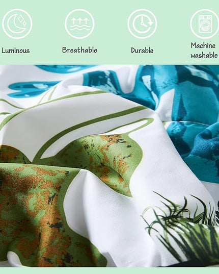 KALEIDOSPACE Gilrs Boys Bedding Sets Twin, 5 Piece Glow in The Dark Dinosaur Bed in A Bag-1 Comforter,1 Pillow Sham, 1 Pillowcase, 1 Flat Sheet, 1 Fitted Sheet - LeafyLoom