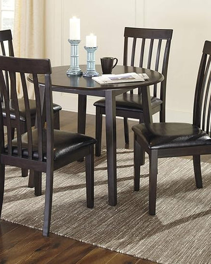 Signature Design by Ashley Hammis Rake Back Dining Room Chair, Set of 2, Dark Brown - LeafyLoom