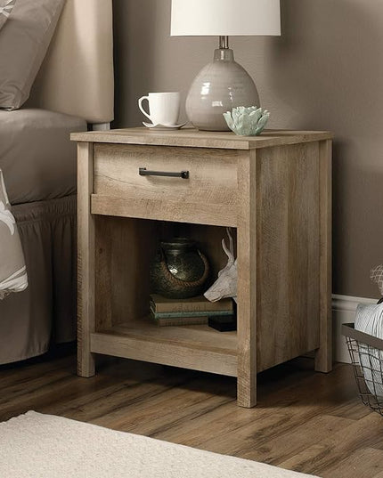 Sauder Cannery Bridge Night Stand, Lintel Oak finish - LeafyLoom