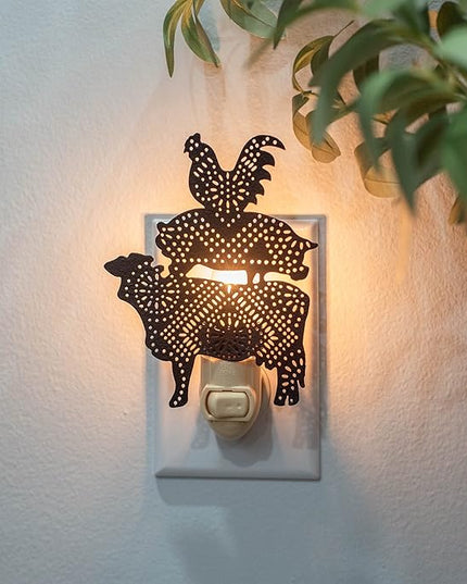 CTW Home Collection 370767 Stacked Farm Animals Night Light, 5-inch Height - LeafyLoom
