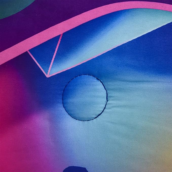 Aimuan Gamer Gaming Bedding Sets 3D Gamepad Comforter Sets for Boys Games Console Action Buttons Novelty Colorful Game Controller Modern Room Decor Home Quilt Set (Queen, Purple) - LeafyLoom