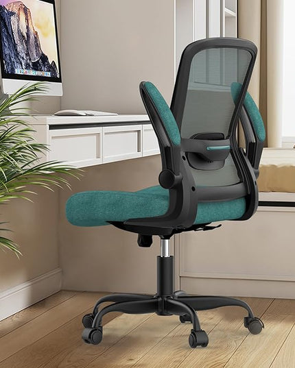 Office Chair, Ergonomic Desk Chair with Adjustable Lumbar Support, High Back Mesh Computer Chair with Flip-up Armrests-BIFMA Passed Task Chairs, Executive Chair for Home Office - LeafyLoom