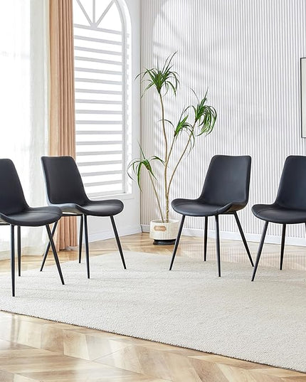 NicBex Haerin-SD-00316-LWJ Dining Chairs, 19.6"x18.5"x32.6", Black - LeafyLoom