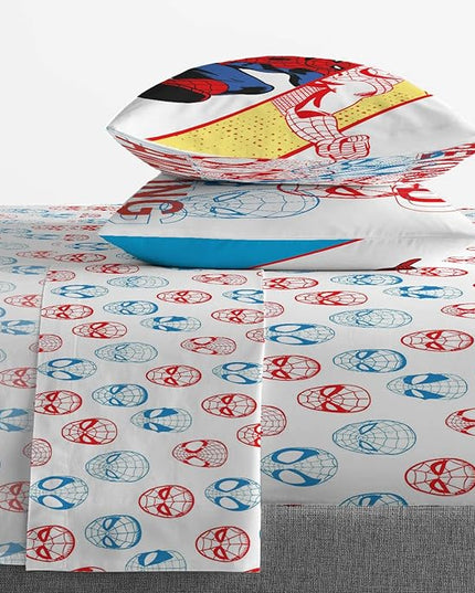 Marvel Spiderman Beyond Amazing 5 Piece Full Size Bed Set - Includes Comforter & Sheet Set Bedding - Super Soft Fade Resistant Microfiber (Official Product) - LeafyLoom