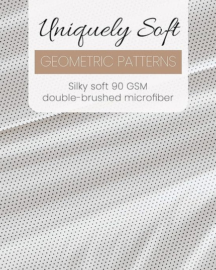 Linen Market 4 Piece Full Bedding Sheet Set (Gray Stippled) - Sleep Better Than Ever with These Ultra-Soft & Cooling Bed Sheets for Your Full Size Bed - Deep Pocket Fits 16" Mattress - LeafyLoom
