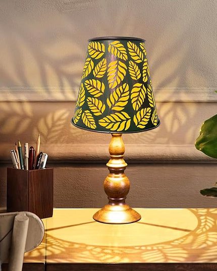 pearlstar Solar Table Lamps Bedside Lamps - Leaf Garden Waterproof Cordless Solar Table Lamps for Patio Garden Pathway Yard - LeafyLoom