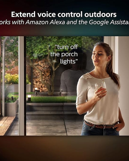 Philips Hue Inara Outdoor Smart Wall Light, Black - E26 White Filament LED Bulb - 1 Pack - Requires Hue Bridge - Control with Hue App and Voice - Weatherproof PhilipsHue