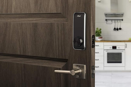 Alfred DB2-B Smart Door Lock Deadbolt Touchscreen Keypad, Pin Code + Key Entry + Bluetooth, Up to 20 Pin Codes (Chrome) ALFRED