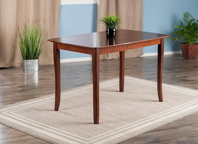 Winsome Inglewood Dining Table, Walnut, 47.24x29.53x29.13 - LeafyLoom