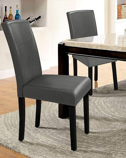 NicBex Dining Chair Set of 2, Accent Parsons Diner Chairs by Side Table for Home Kitchen, Living Room, Grey - LeafyLoom