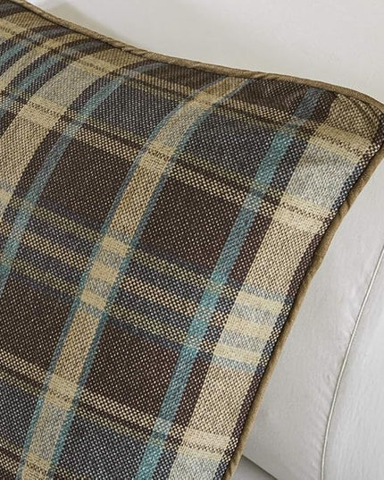 Woolrich Rustic Lodge Cabin Comforter Set - All Season Down Alternative Warm Bedding Layer and Matching Shams, Oversized Twin, Hadley Plaid, Multi - LeafyLoom