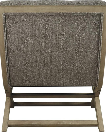 Signature Design by Ashley Sidewinder Coastal Tufted Accent Chair, Grayish Brown - LeafyLoom