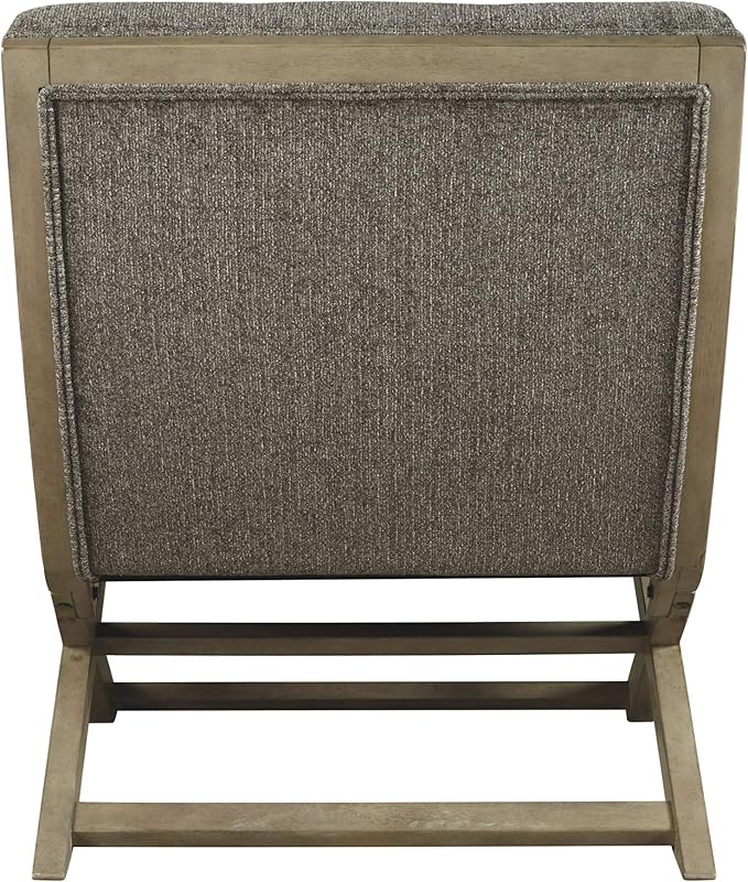 Signature Design by Ashley Sidewinder Coastal Tufted Accent Chair, Grayish Brown - LeafyLoom