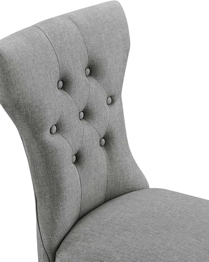 Modway Silhouette Modern Tufted Upholstered Fabric Parsons Kitchen Room, One Dining Chair, Light Gray - LeafyLoom