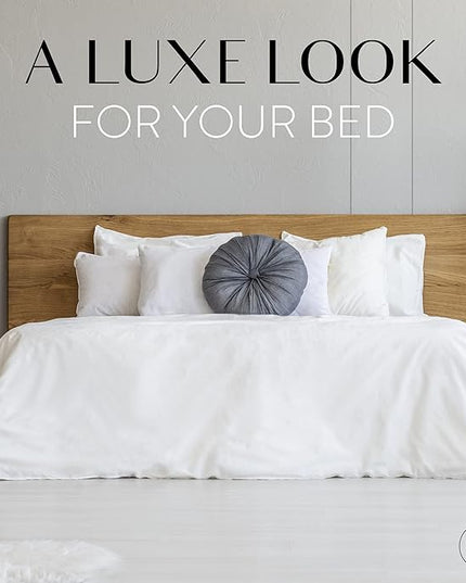 Danjor Linens Queen Sheet Set - 6 Piece Set including 4 Pillowcases - Deep Pockets - Breathable, Soft Bed Sheets - Wrinkle Free - Machine Washable - Light Grey Sheets for Queen Size Bed - 6 pc - LeafyLoom