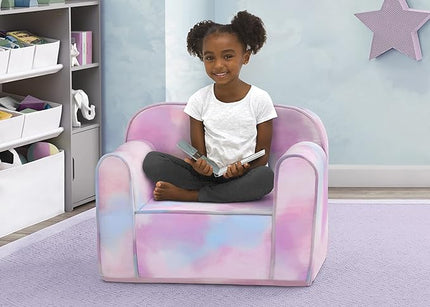 Delta Children Cozee Chair for Kids for Ages 18 Months and Up, Tie Dye - LeafyLoom