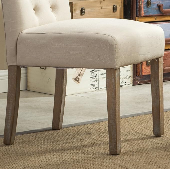 NicBex Haerin-SD-00144-LWJ Dining Chairs, 26"x18"x39.2", Beige - LeafyLoom