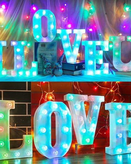 Decorative Led Light Up Number, Light Up Number Sign for Night Light Wedding Birthday Party Christmas Home Bar Decoration Number-(Number 2) - LeafyLoom