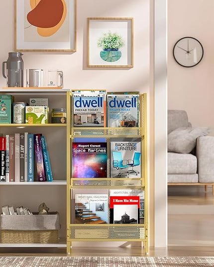 Vintage Bookshelf, Wooden Kids Bookshelf with 3-Tier Ladder Book Display Rack, Small Book Shelf Library Bookcase Storage Organizer, Short Wide Small Bookshelf Bookcase for HomeOffice - LeafyLoom