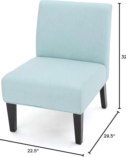 Christopher Knight Home Kassi Fabric Accent Chair, Light Blue - LeafyLoom