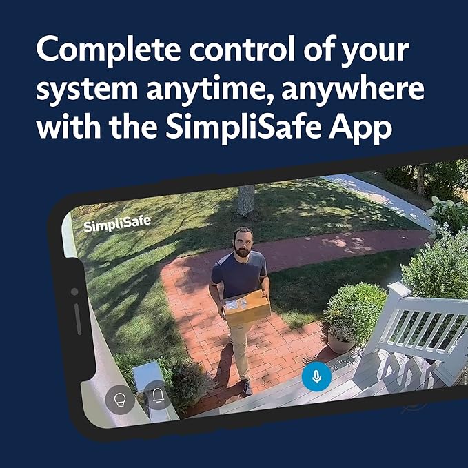 SimpliSafe 7 Piece Wireless Outdoor Camera Home Security System - Optional 24/7 Professional Monitoring - No Contract - Compatible with Alexa and Google Assistant SimpliSafe%C2%AE