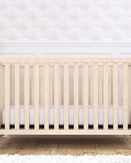 Carter's by DaVinci Colby 4-in-1 Low-Profile Convertible Crib in Washed Natural, Greenguard Gold Certified - LeafyLoom