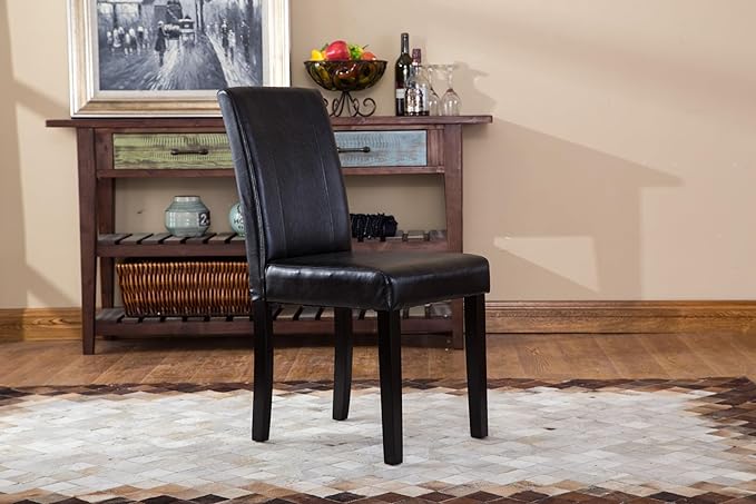 NicBex Haerin-SD-00160-LWJ Dining Chairs, 21"x16.5"x35.5", Black - LeafyLoom