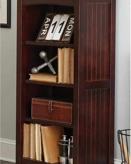 Alaterre Shaker Cottage Bookcase, Tall, Espresso - LeafyLoom