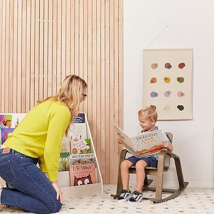 ECR4Kids Bentwood Rocking Chair, Kids Furniture, Grey Wash - LeafyLoom