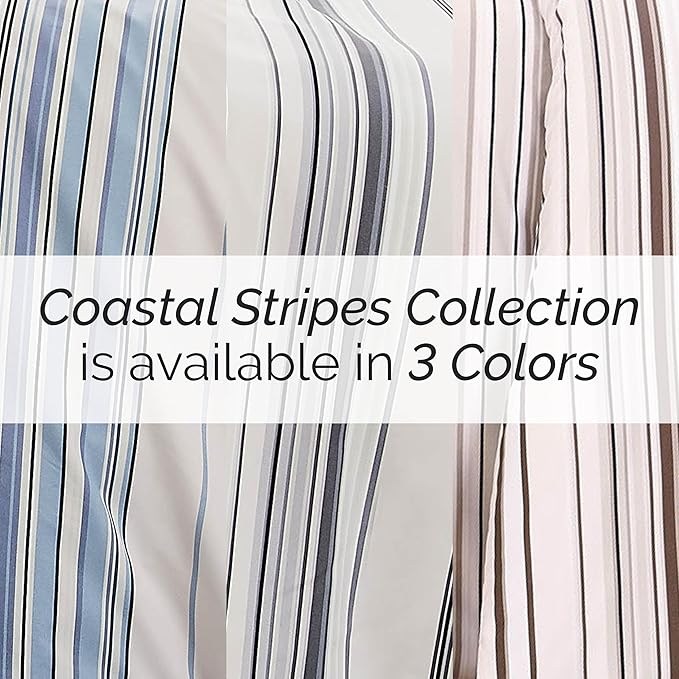 Southshore Fine Living, Inc. Twin Comforter Set, Down Alternative All-Season Striped Comforter with Matching Pillow Sham, Soft Coastal Bedspread for Twin or Twin XL Bed, Coastal Stripes Grey - LeafyLoom