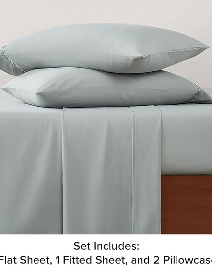 UGG 11825 Alahna Full Bed Sheets and Pillowcases 4-Piece Set Sleep in Luxury Machine Washable Deep Pockets Wrinkle-Resistant Breathable Cozy Comfort Silky Cooling Sheets, Full, Mineral - LeafyLoom